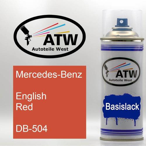 Mercedes-Benz, English Red, DB-504: 400ml Sprühdose, von ATW Autoteile West.
